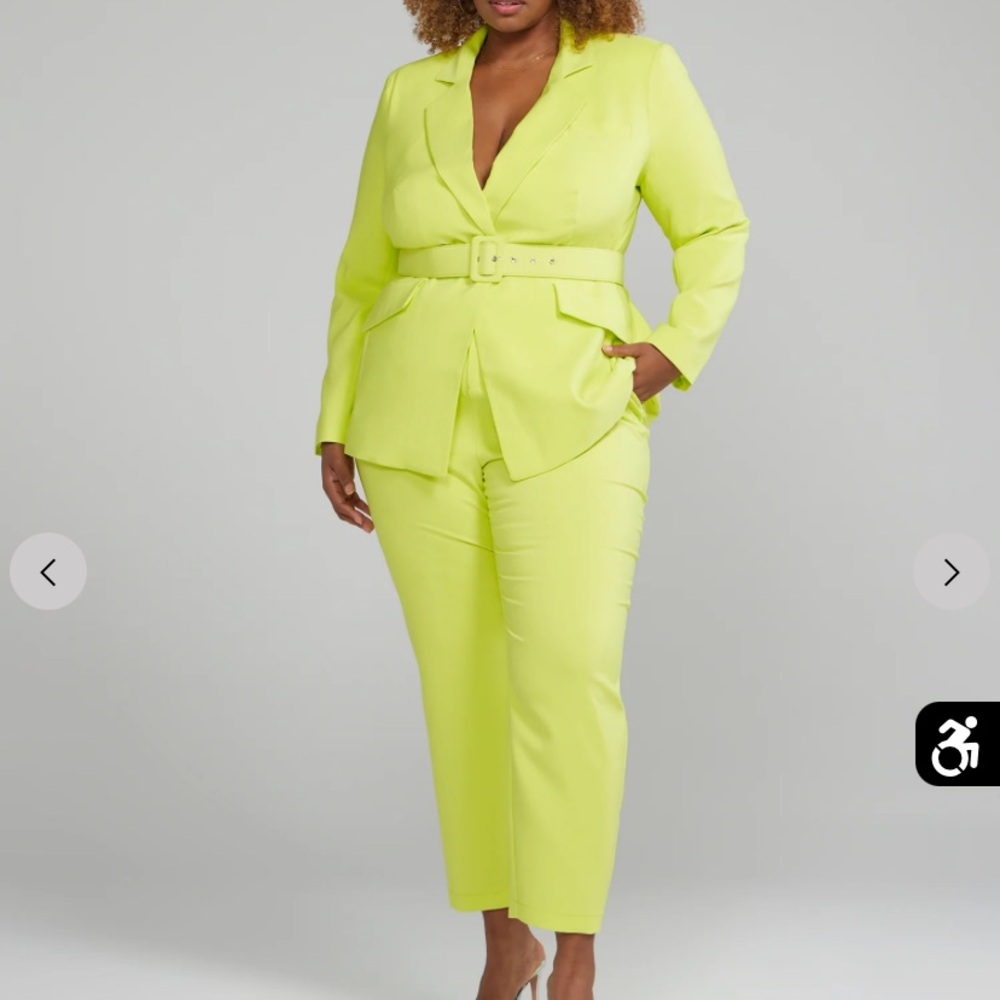 Fashion to Figure Neon Yellow Suit Set